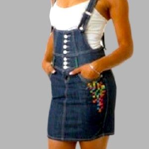 Vintage Coogie Jean Overall Bib Skirt